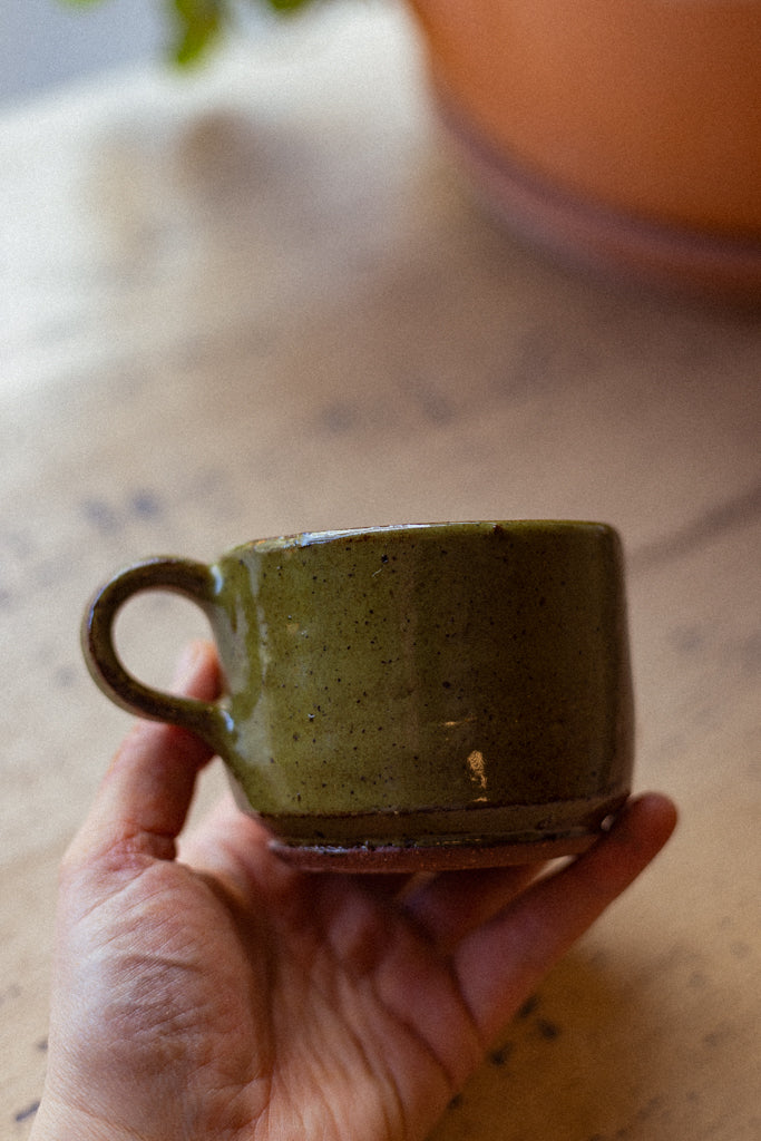 Retro Style Stacking Mug (Raku)