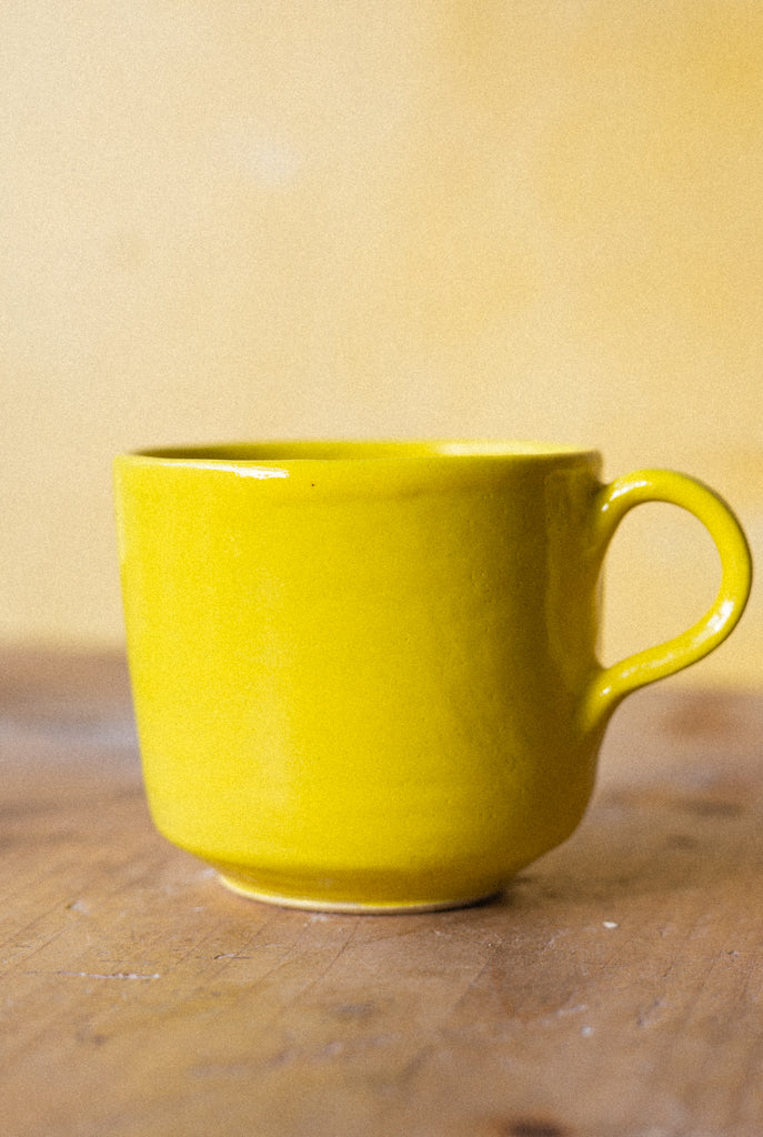 Retro Style Stacking Mug (White Stoneware)