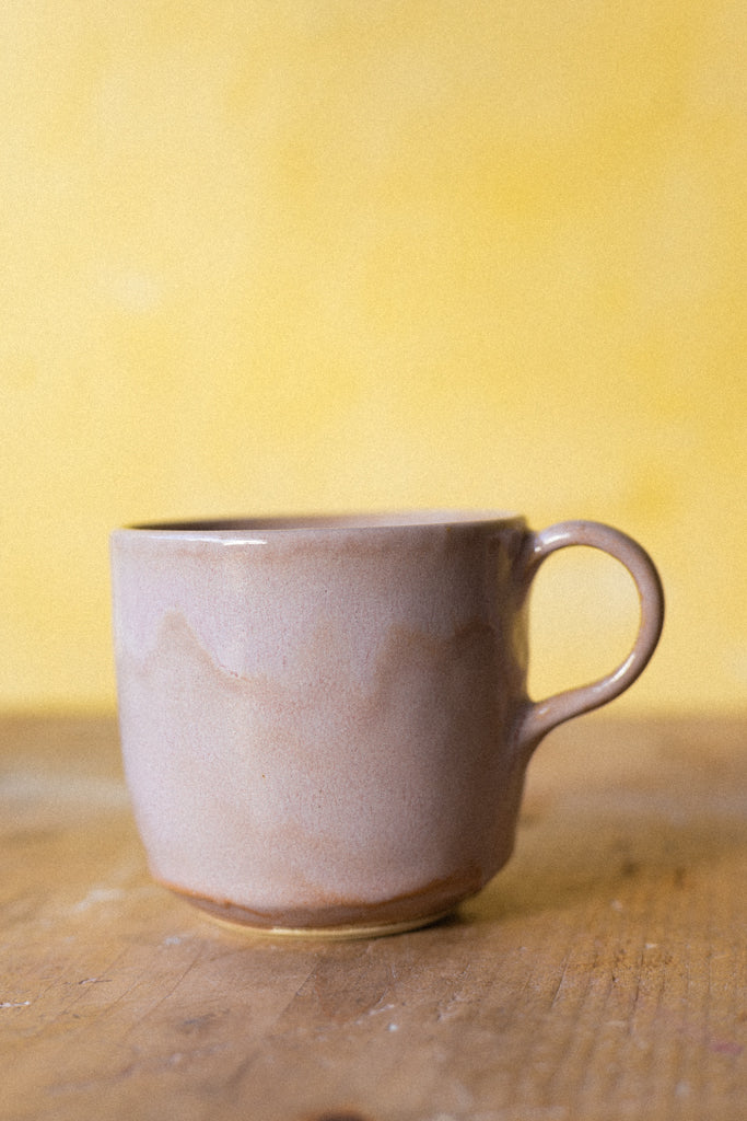 Retro Style Stacking Mug (White Stoneware)