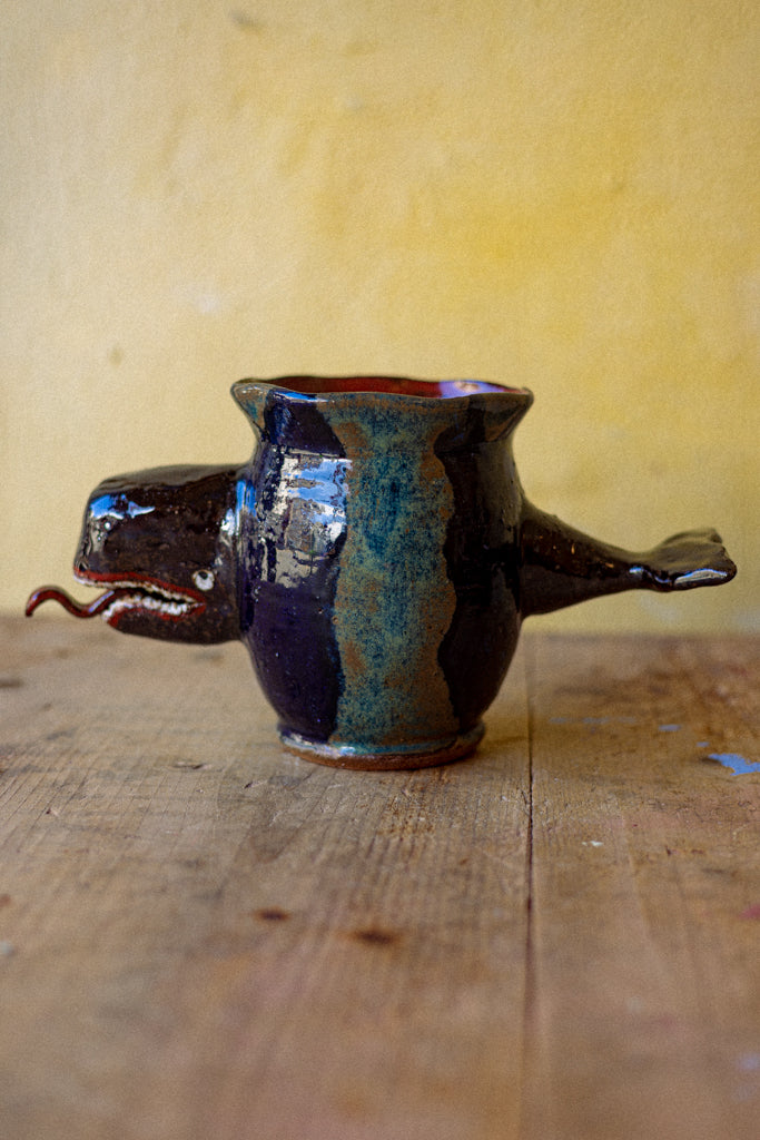'Everything whale be alright' Vase