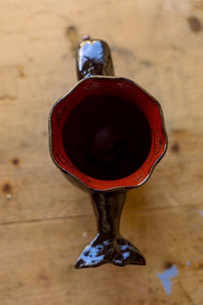 'Everything whale be alright' Vase