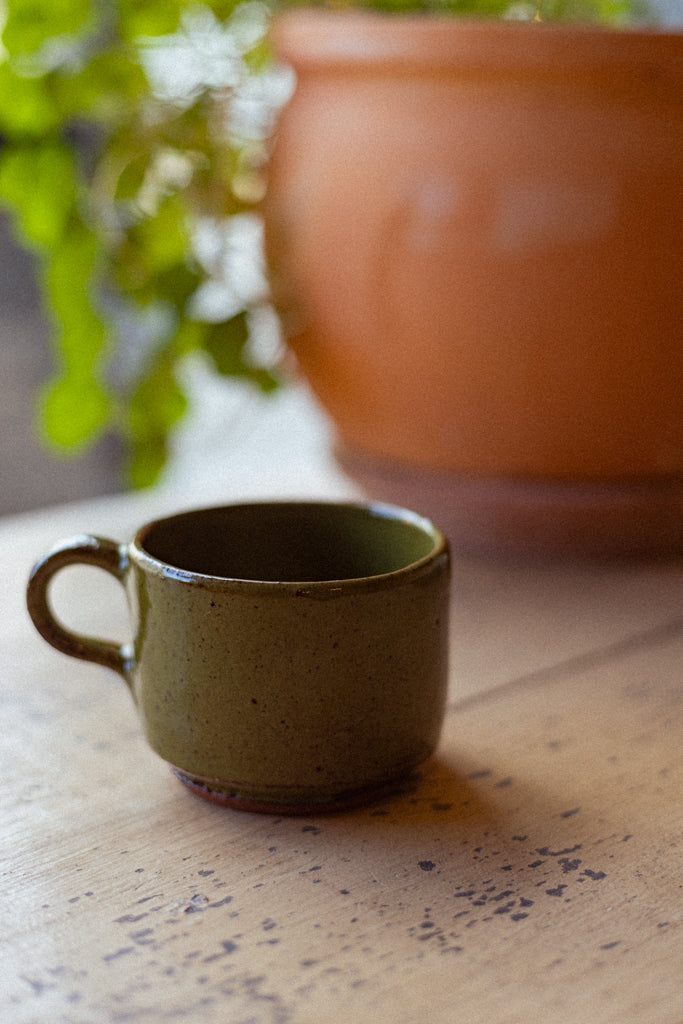 Retro Style Stacking Mug (Raku)