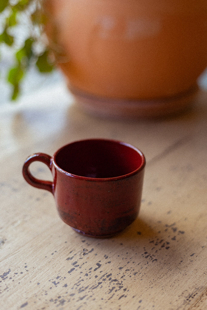 Retro Style Stacking Mug (Raku)