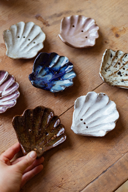 Raku Shell Dish