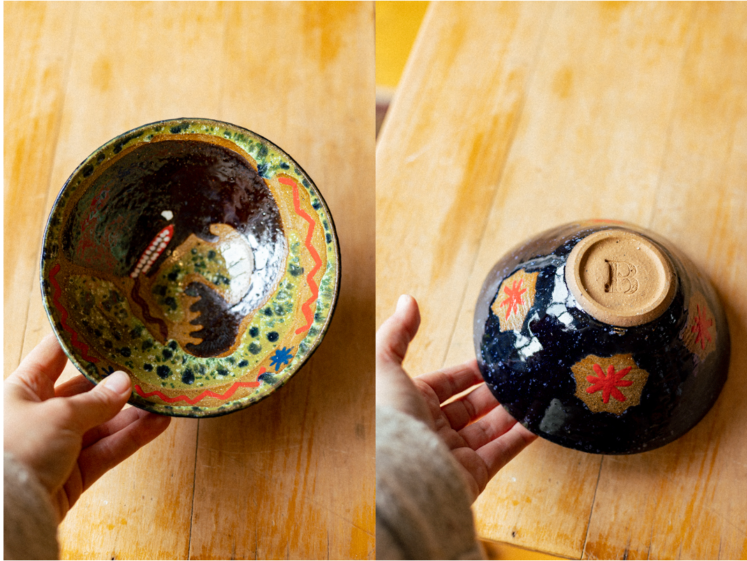 Hand Painted Ramen Bowls ~ Whale Designs