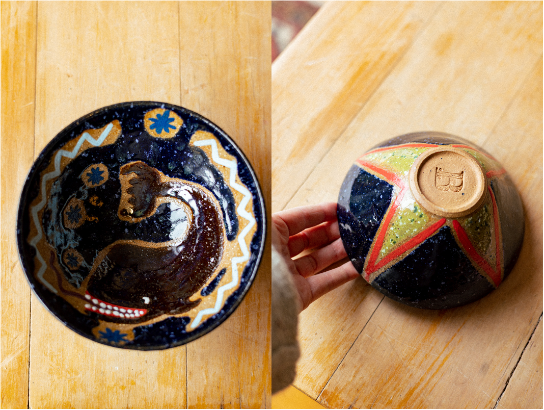 Hand Painted Ramen Bowls ~ Whale Designs