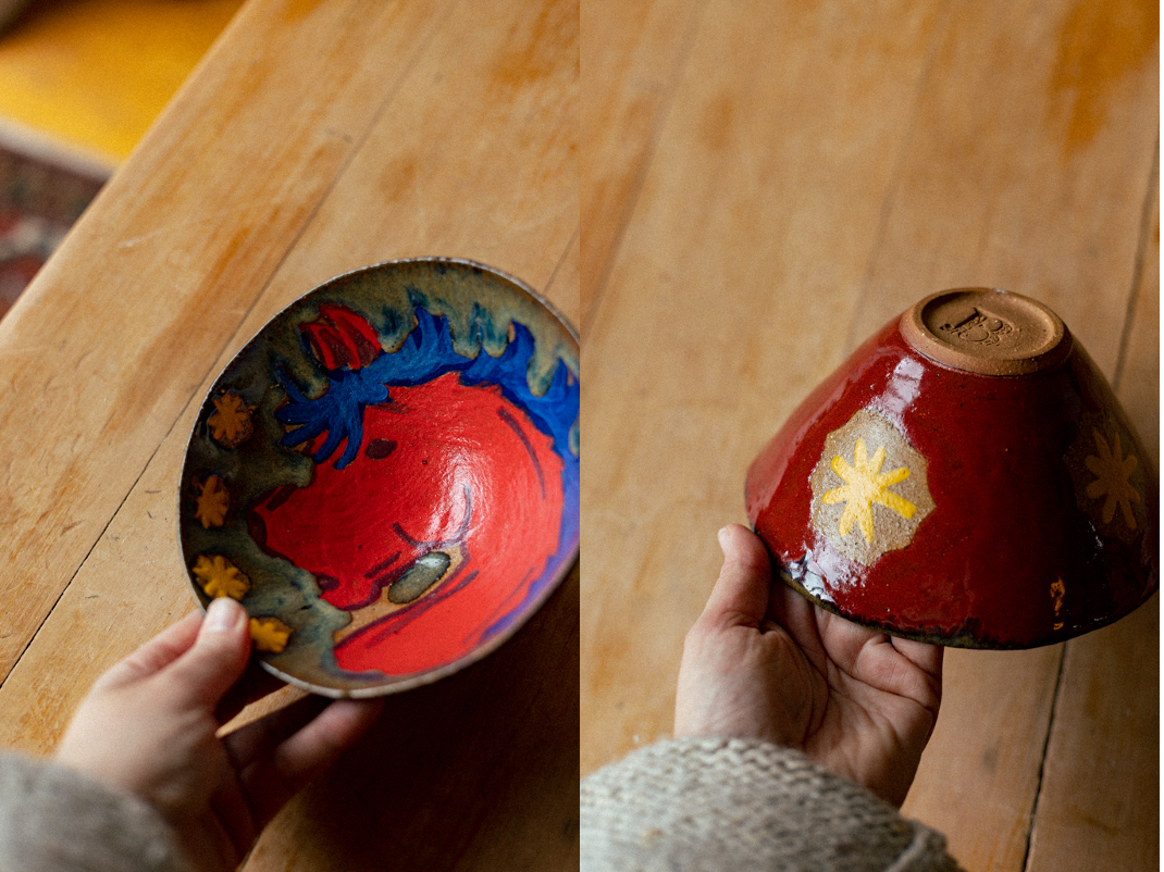 Hand Painted Ramen Bowls ~ Horse Designs